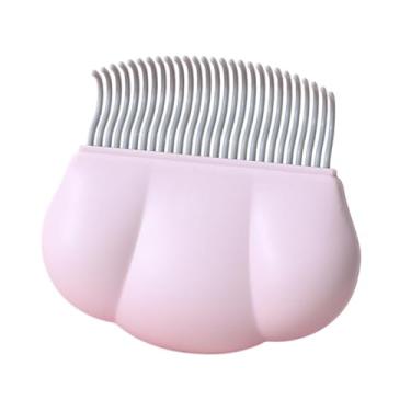 Imagem de Generic Pente de concha de gato, escova de massagem, removedor de limpeza profunda, pente para animais de estimação, ferramenta de desmatação de pelos, Rosa