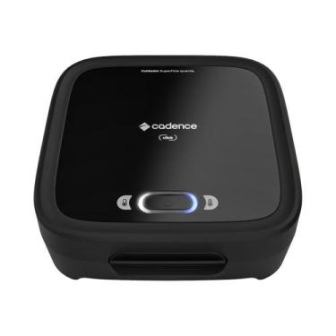 Imagem de Sanduicheira Grill Cadence Preta 750W Antiaderente Click, 220V