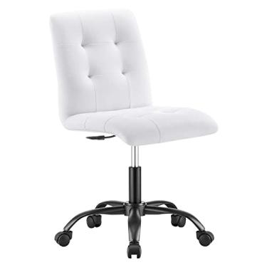 Imagem de Modway Prim Home Office Escrivaninhas e cadeiras para escritório, preto e branco