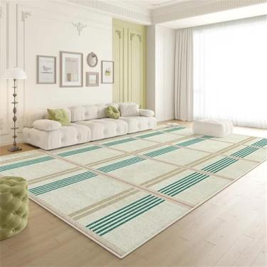 Imagem de HJZSZX Tapete de sala de estar estilo artístico confortável antiderrapante lavável tapetes de área grande casa quarto tapete decorativo, YY022,3,C,200X200CM