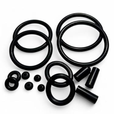 Imagem de Pinball Rescue Kit - 15 Pack of Common Sized Black Rubber Rings for Most Pinball Machines