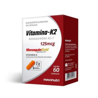 Imagem de Kit 2 Vitamina K2 Menaquinona 60 cápsulas Maxinutri