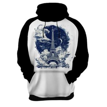 Imagem de Blusa com capuz Paris França Noite Bonita 02 - A Fabriqueta, G