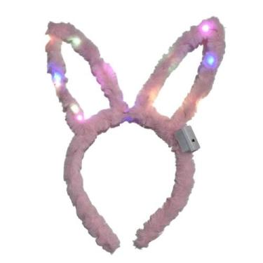 Imagem de Tiara Coelho Led - Genérico, Rosa