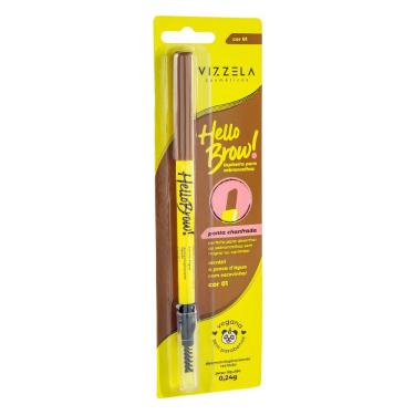 Imagem de Lapiseira Para Sobrancelhas Vizzela Hello Brow Cor 01 0,24G