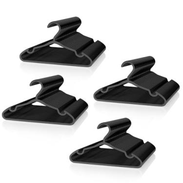 Imagem de VILICK Cabides infantis de plástico – pacote com 100 cabides antiderrapantes para roupas, calças, saias, casacos para bebês e recém-nascidos (preto)