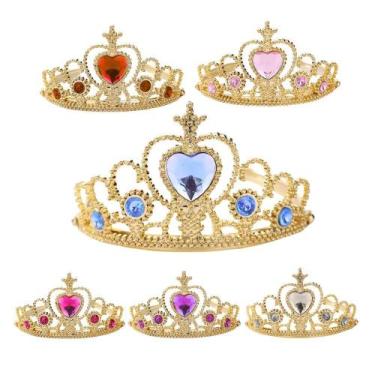 Imagem de Coroa Tiara de Princesa Dourado de Plástico - Extra Festas