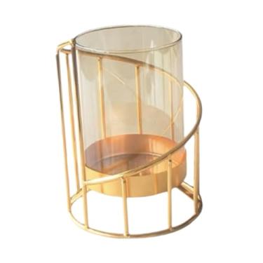 Imagem de XLWLLNJ Vaso de flores Arranjo floral Plant Bouquet Decorativo Organizador Planter para Office Bookshelf Mantel Housewarming Home, Altura 14.5 Cm