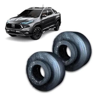 Imagem de Kit Calço de Mola Traseiro Elevar 4cm 2 Polegadas Fiat Toro - Borfix