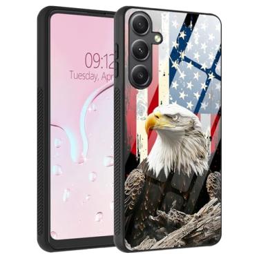 Imagem de Capa para Samsung Galaxy S25 Plus, traseira de vidro líquido e bordas macias de TPU, aderência lateral antiderrapante, proteção contra quedas, ajuste fino, carregamento sem fio compatível com Galaxy