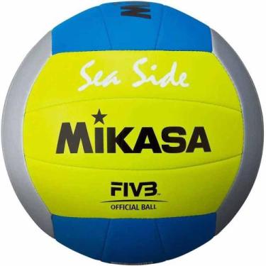 Imagem de Bola de Vôlei Mikasa Praia Padrão FIVB Unissex VXS-SD, Cinza claro, Am