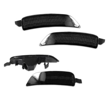 Imagem de MODIPIM Kit de luz de estacionamento com lente fumê frontal e traseira para Mazda Miata MX-5 2016-2023 4 peças de caixas de lâmpada lateral