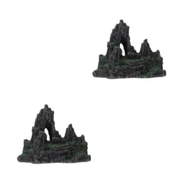 Imagem de AKALNNB 1 pç Kit de aquecedor de ar para aquário de paisagismo com tubo de árvore aerador artificial aquário montanha ornamento aquário aquário peixe falso cascalho coral falso