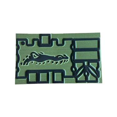 Imagem de Next Level Inc | Almofadas Turtlebox Seadek | Serve para modelos Gen 2 e Gen 3 | Design personalizado de jacaré | Suporte adesivo | Acessórios de alto-falante Turtlebox | Verde-oliva/preto