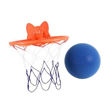 Imagem de YIJU Bola de basquete e aro silencioso Bola de treinamento silencioso interno leve profissional prática de baixo ruído Silent Ball, Azul