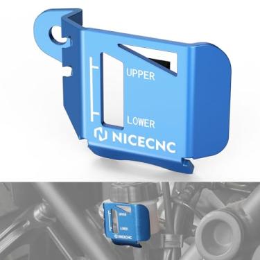 Imagem de NICECNC Protetor de reservatório de freio traseiro compatível com Yamaha Tenere 700/XTZ 700 2019-2024, Tenere 700 Rally Edition 2020-2024, Tenere 700 World Raid 2022, tarugo de alumínio, azul