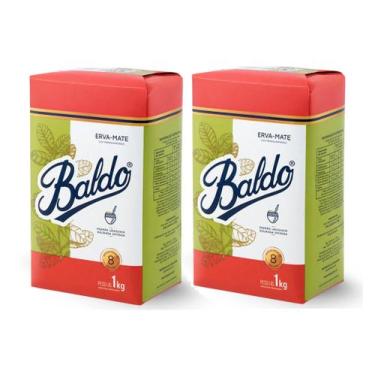 Imagem de 2 Erva Mate Chimarrão BALDO PADRÃO URUGUAIO descansada 1kg