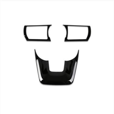 Imagem de Beautost Adequado para Nissan New Kicks 2025 guarnições de painel de acabamento de direção de roda (preto piano)