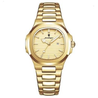 Imagem de Relógio Poedagar P613B Luxo 789 (Dourado)
