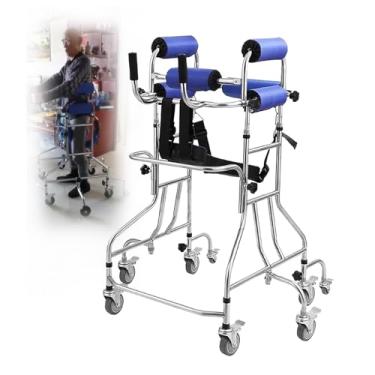 Imagem de CHONGHAN Andador De 8 Rodas Para Idosos,AuxíLio Para Caminhada Leve E DobráVel,Com Altura AjustáVel Para Idosos E Deficientes Hopeful,Adequado Para Pessoas Com Dificuldades De LocomoçãO