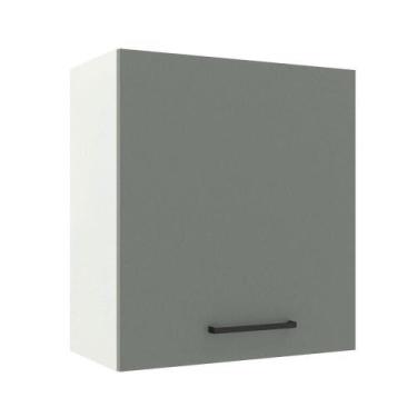 Imagem de Armário Aéreo Madesa Agata 60 Cm 1 Porta Branco Cinza