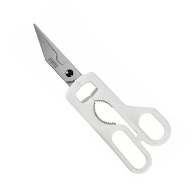 Imagem de Tesoura Inox Cozinha Trinchar Cabo Branco 22cm - Tramontina