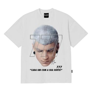 Imagem de Camiseta Black Nine Cada Um Com a Sua Sorte - Branca - B91113, G4