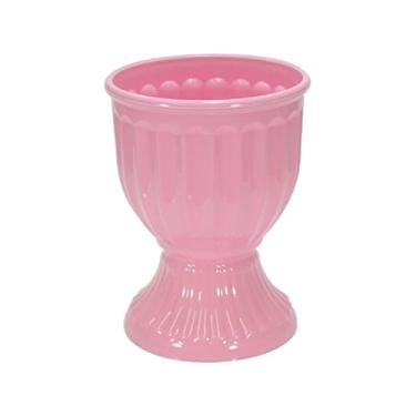 Imagem de Vaso Estilo Romano Decoração Festa Acrílico 13cm X 18cm (ROSA BEBÊ)
