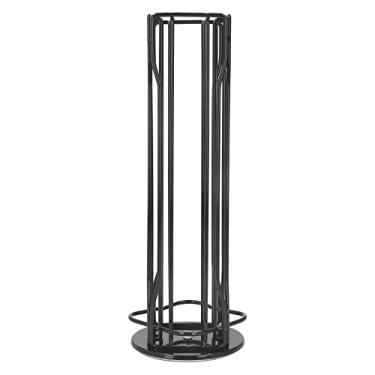 Imagem de Cápsula de café Stand 360 graus Anti -deslizamento Base forjada Cápsula de ferro Página de cápsula de cápsula Organizador para vertuolina 20 Pods armazenamento de bancada (Preto)