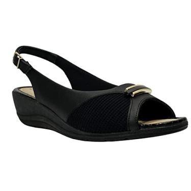 Imagem de Sandália Feminina Comfortflex Anabela 2296403 Preto