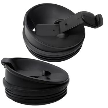 Imagem de 2 peças de tampas de reposição para liquidificador Ninja, diâmetro interno de 8,5 cm, tampas de bico Sip Seal compatíveis com copos Ninja 510.3 g 680.4 g 947.2 g, adequado para Ninja Auto-IQ BL450