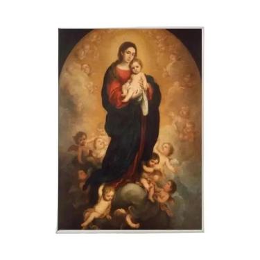 Imagem de Elegante Pintura a Óleo Da Madonna De São Silvestre, Impressão Em Tela