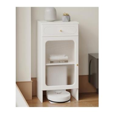 Imagem de Organizador de vassoura de armário de armazenamento varrendo prateleira robô varrendo robô companheiro acima da prateleira organizador de armário aparador sala de estar rack de armazenamento (B)