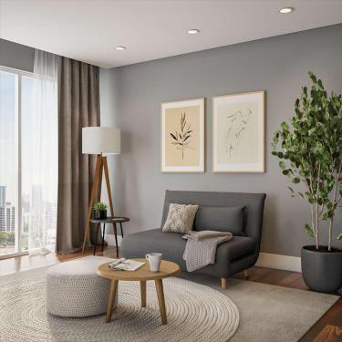 Imagem de Sofá-Cama 2 Lugares Casal Marche Cinza Escuro