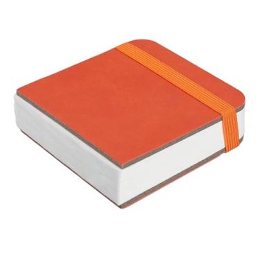 Imagem de Greensen Diário de Aquarela, Papel Branco Pequeno 300GSM, Planificado para Esboçar, Pintar, Rabiscar, Escrever, Caderno de Esboços Portátil (ORANGE)