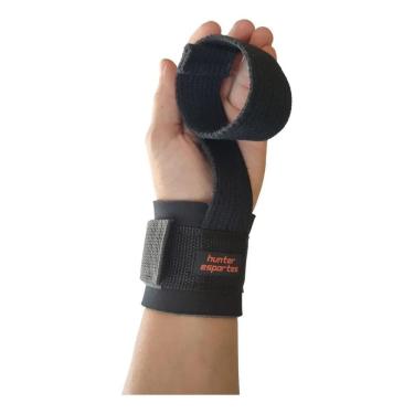 Imagem de 2X Tala Straps Munhequeira Luva Gancho Musculação Cross Trai