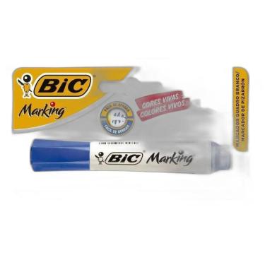Imagem de Pincel Marcador Quadro Branco Bic Canetao Caneta Azul