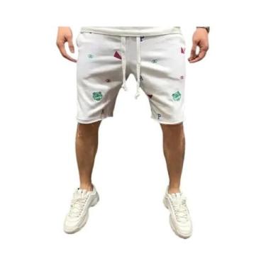 Imagem de Bermuda Cargo Masculina De Corte Relaxado Para Primavera E Verão - RUA