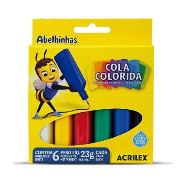 Imagem de Cola colorida 6 cores 23g Acrilex