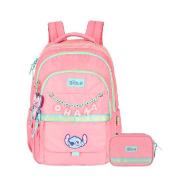 Imagem de Kit Escolar Lilo Stitch Mochila De Costas + Estojo Box