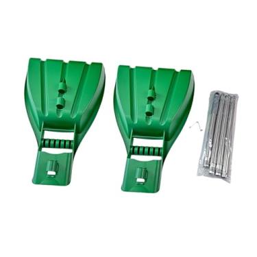 Imagem de Fenteer Pás para folhas grandes, garra para jardim, pega ergonômica, leve, ancinho para folhas, ancinho para jardim, para limpeza de lixo, 2 Peças com Haste