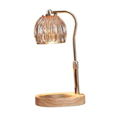 Imagem de Ｂｅｓｇａ Lâmpada aquecedora de velas, luz de velas regulável, moderna, aquecedora de cera, lâmpadas de mesa derretidas para mesa de cabeceira, escritório e, Interruptor