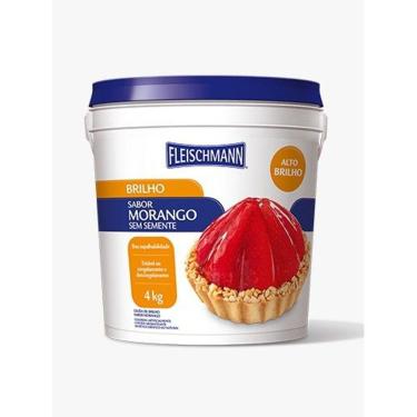 Imagem de Geleia De Brilho Morango Sem Semente 4kg - Fleischmann