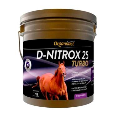 Imagem de D-Nitrox 25 Turbo 1Kg Suplemento Cavalos Equinos Organnact
