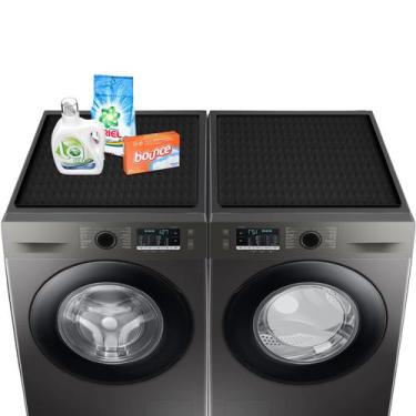 Imagem de Capas para lavadora e secadora, pacote com 2 tapetes de borracha de si