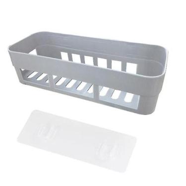 Imagem de Caddies de banho prateleira de canto de parede de banheiro retangular 