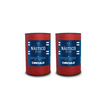 Imagem de Kit 2 Fio Náutico Brilho Círculo - Cor 3734 - Vermelho