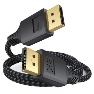 Imagem de Cabo DisplayPort DTeeDck 1.4, pacote com 10 pés (8K @60Hz, 4K @144Hz)
