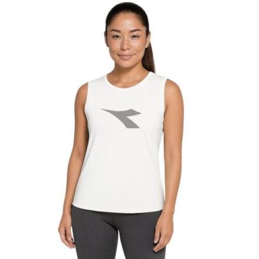 Imagem de Regata Diadora Big Logo Feminina - Branco GG, Branco, GG