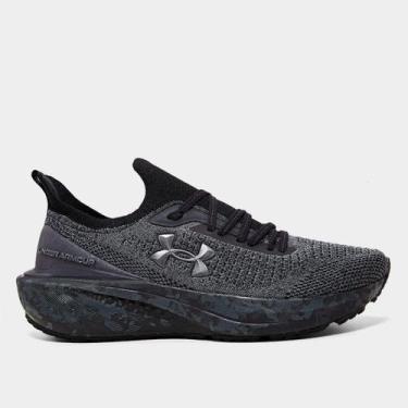 Imagem de Tênis Under Armour Charged Quicker 2 Masculino, Preto, Cinza, 42